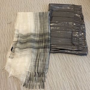 Sweet metallic detail scarf bundle